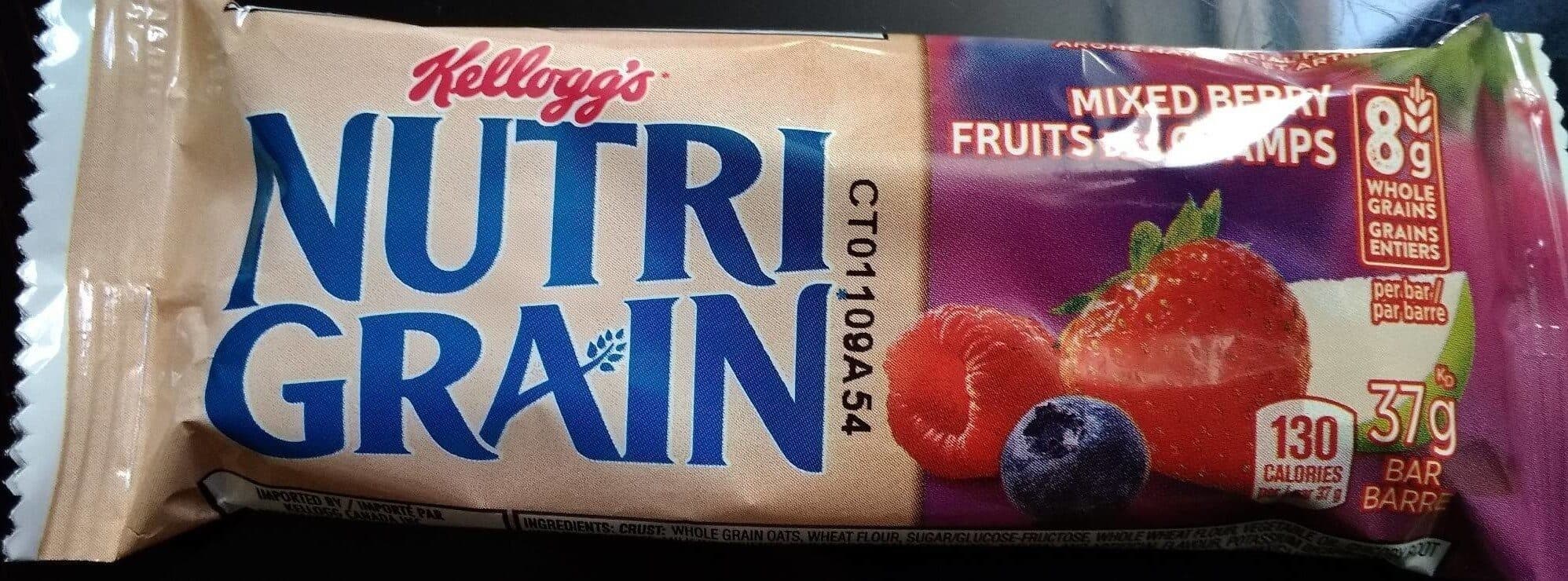 Kellogg's Nutri grain framboises packshot