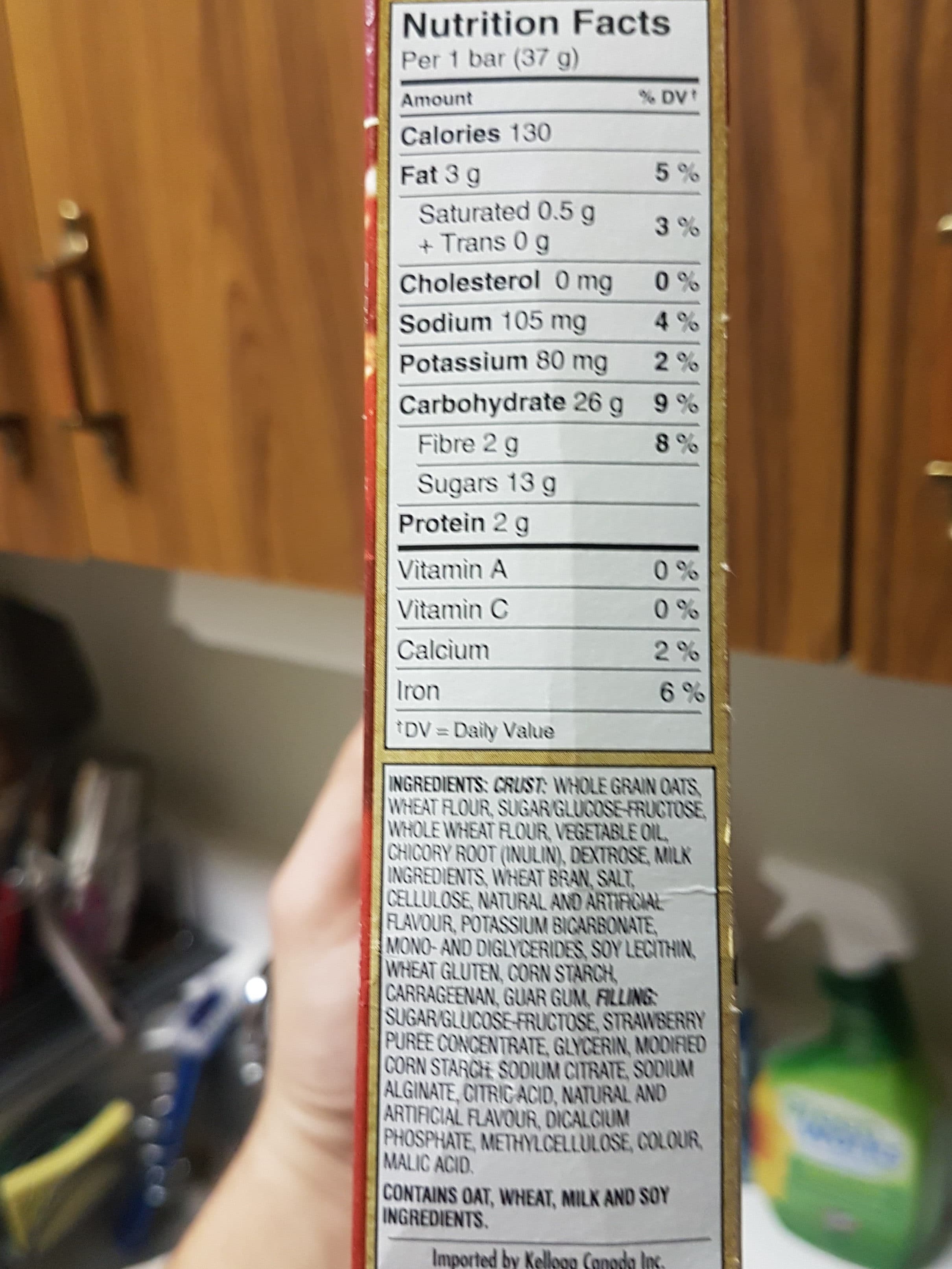 Kellogg's Nutri-grain fraise packshot