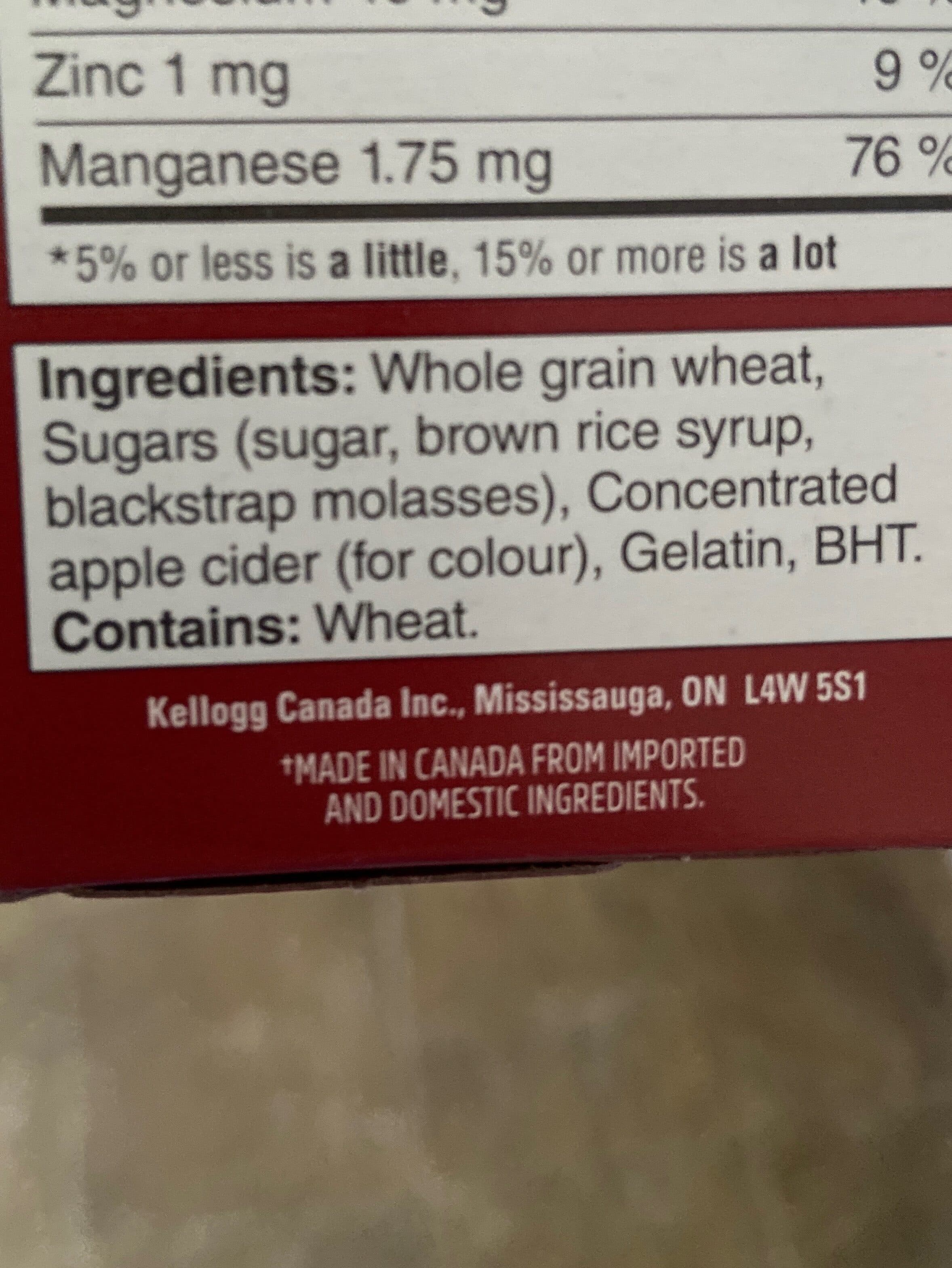 Kelloggs Mini-Wheats saveur de cassonade packshot