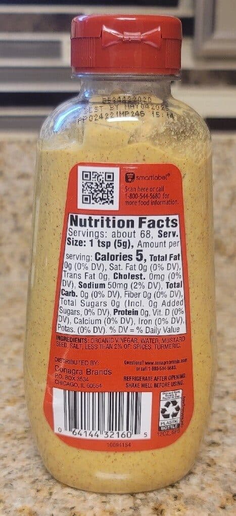 Gulden's Spicy Brown Mustard packshot