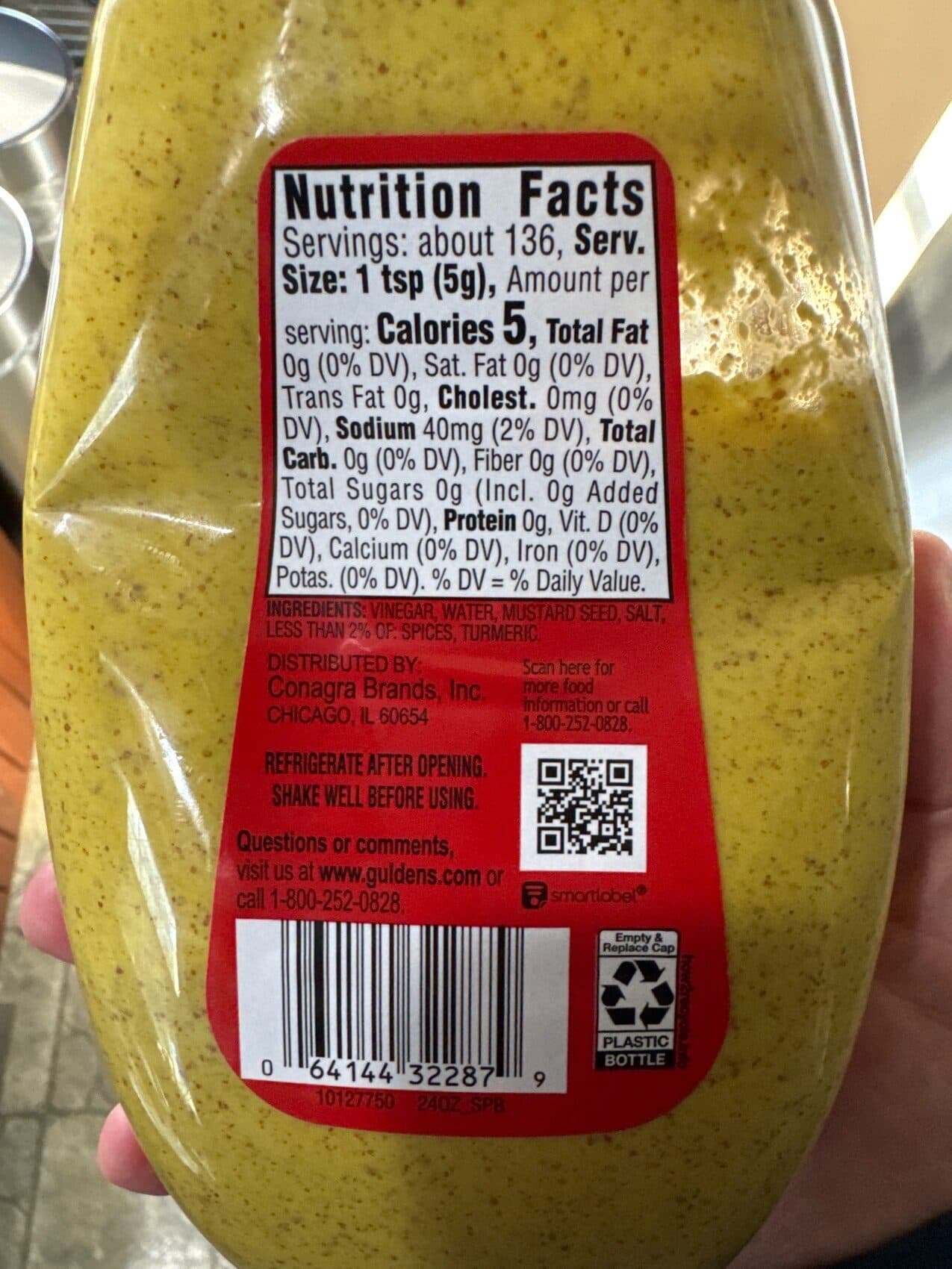 Gulden's Spicy Brown Mustard packshot