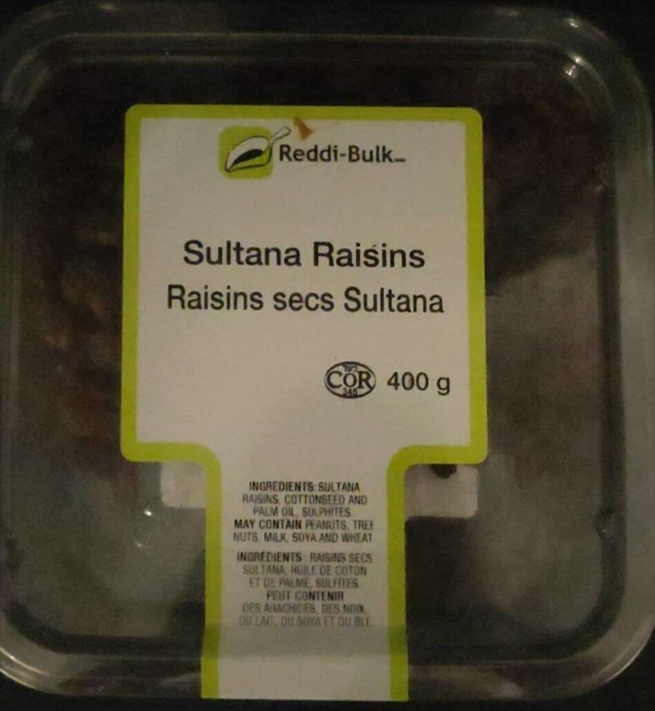 Open Food Facts Raison secs Sultana packshot