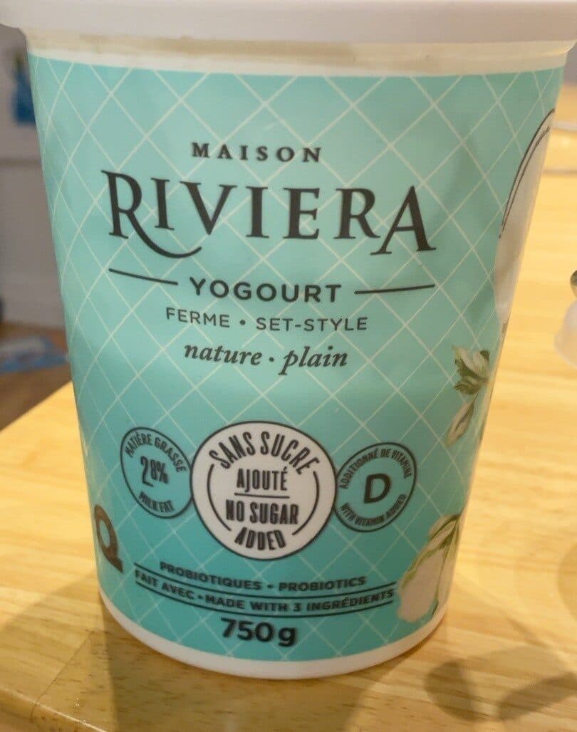 maison Riviera Yogourt style ferme nature packshot