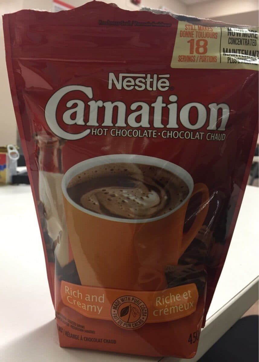 Nestlé Carnation chocolat chaud packshot
