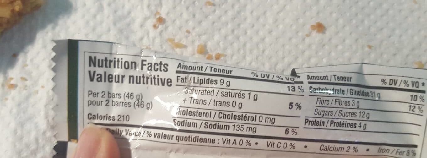 Nature Valley • General Mills Barres granola avoine et miel packshot