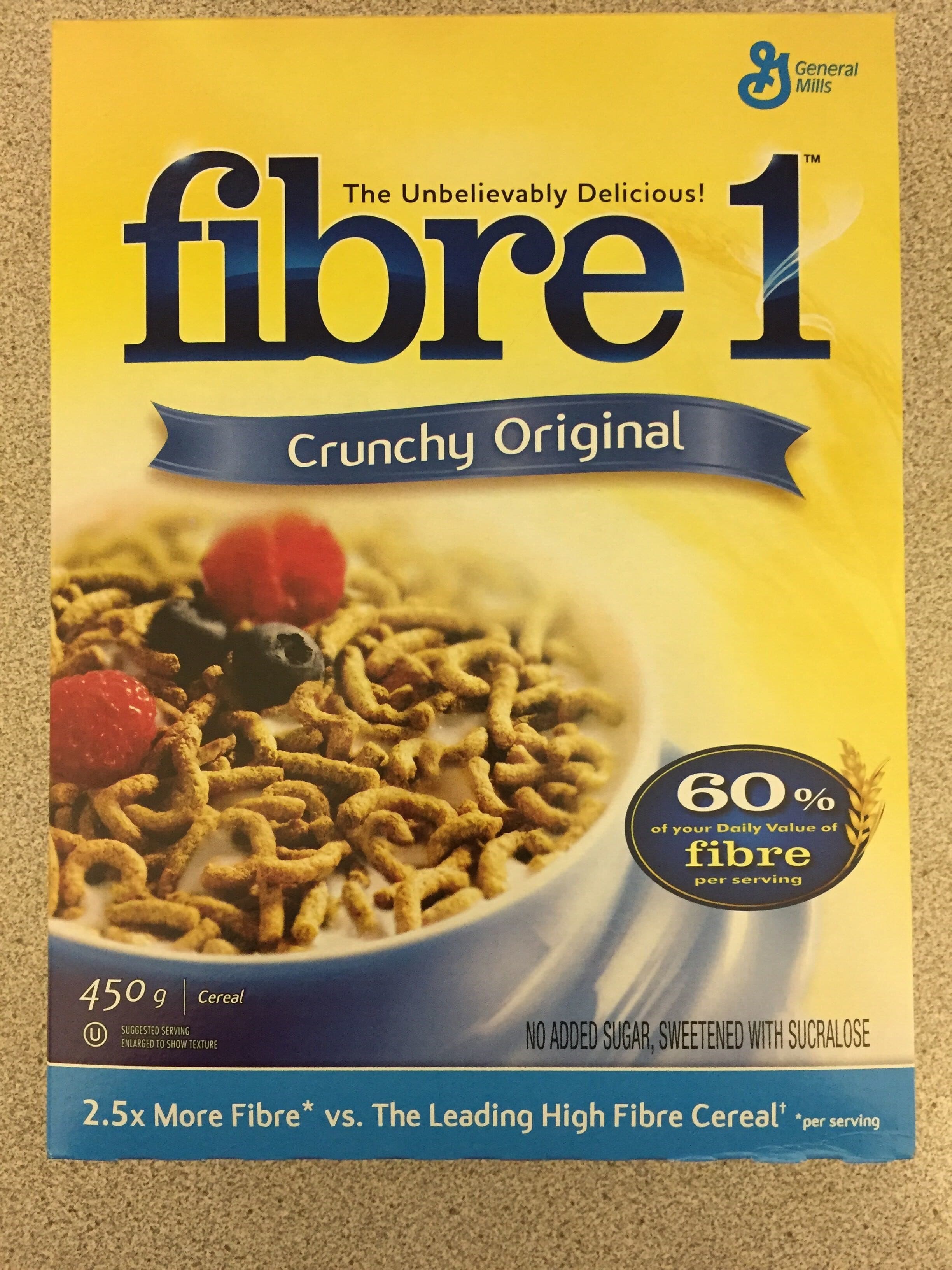 General Mills Fibre 1 Crunchy Original packshot