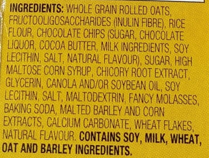 Nature Valley Boîte à lunch Grains de chocolat tendres packshot