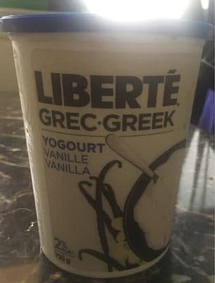 Liberté grec yogourt vanille packshot