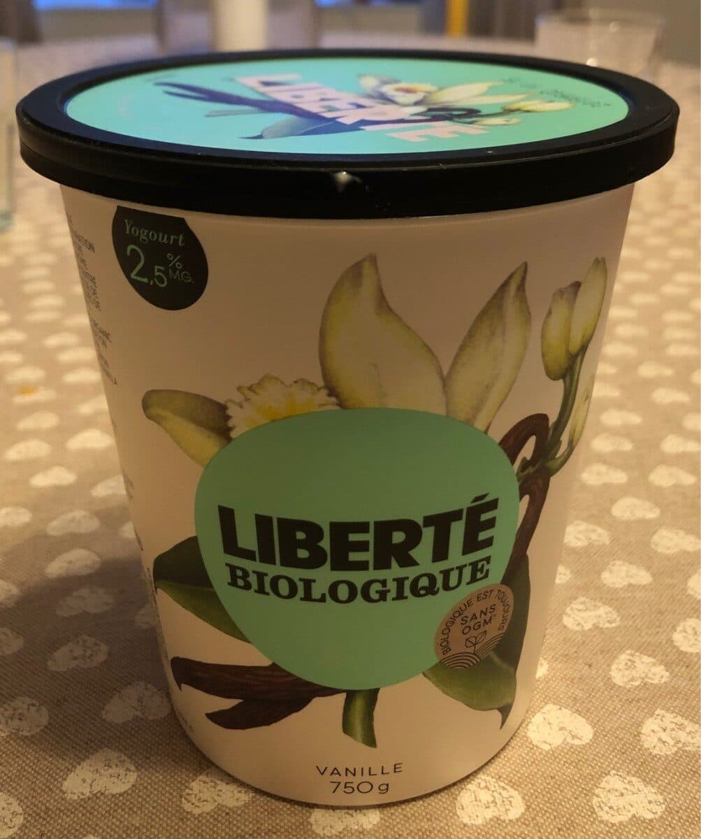 Liberté Liberté biologique vanille packshot