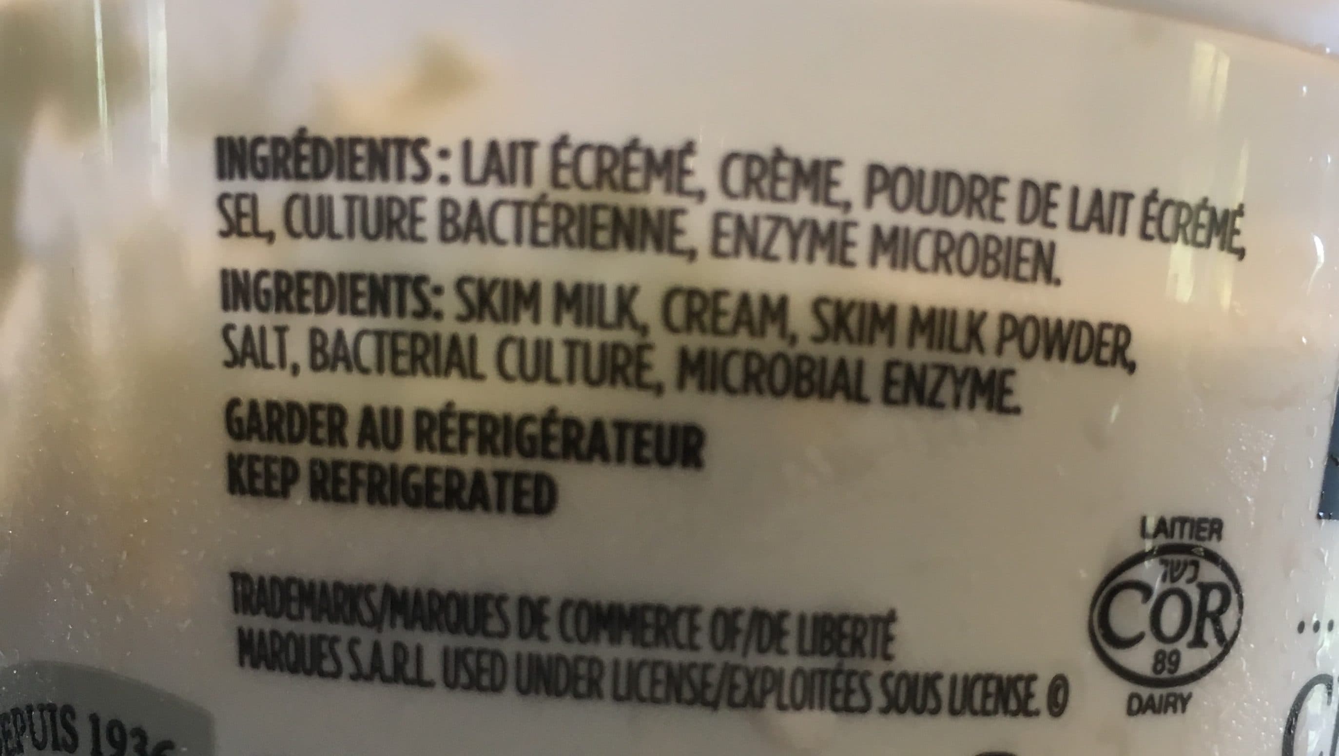 Liberte Cream cheese product packshot