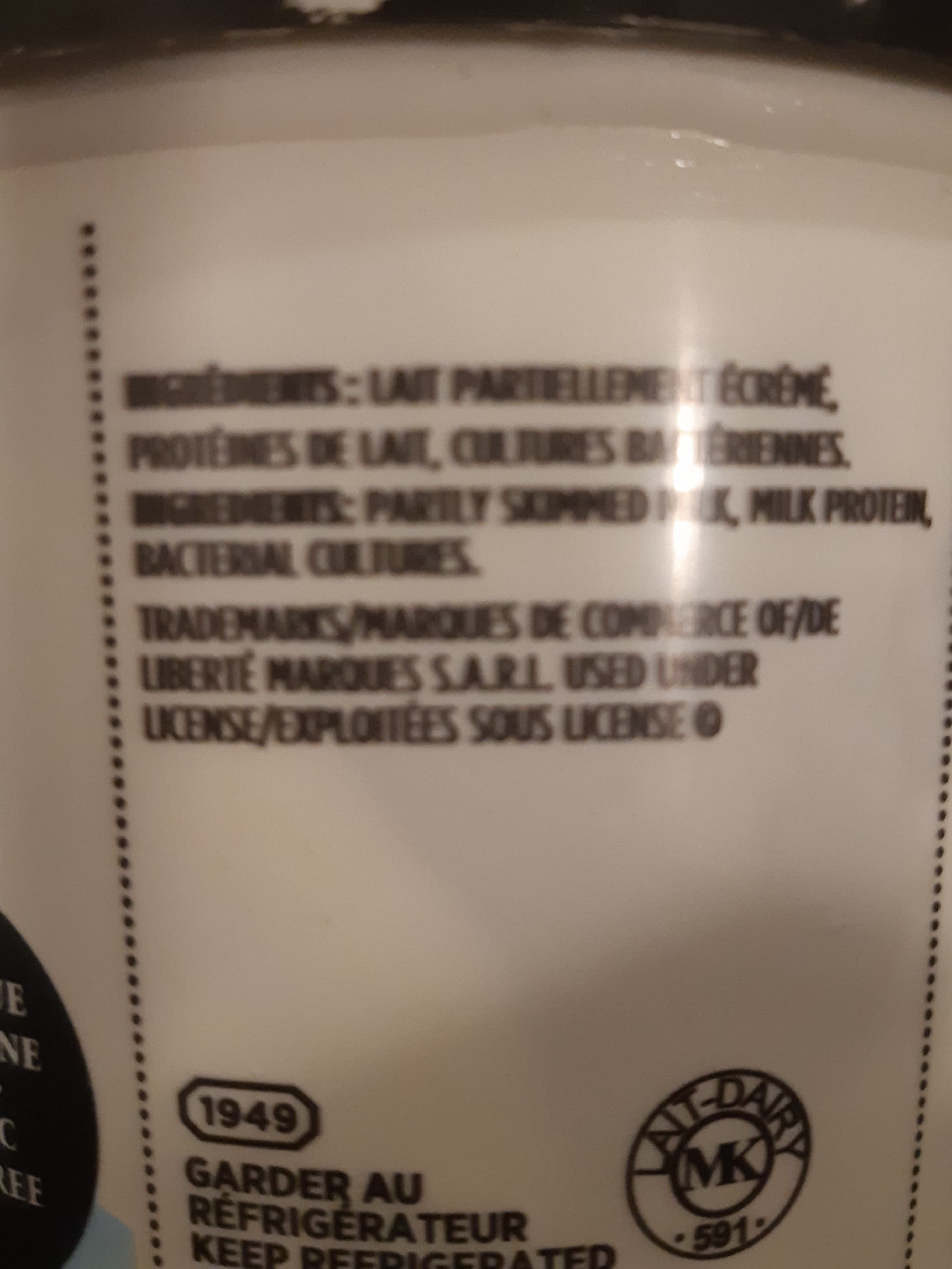Liberte Yogourt (nature - 2.0% M.G. ) packshot