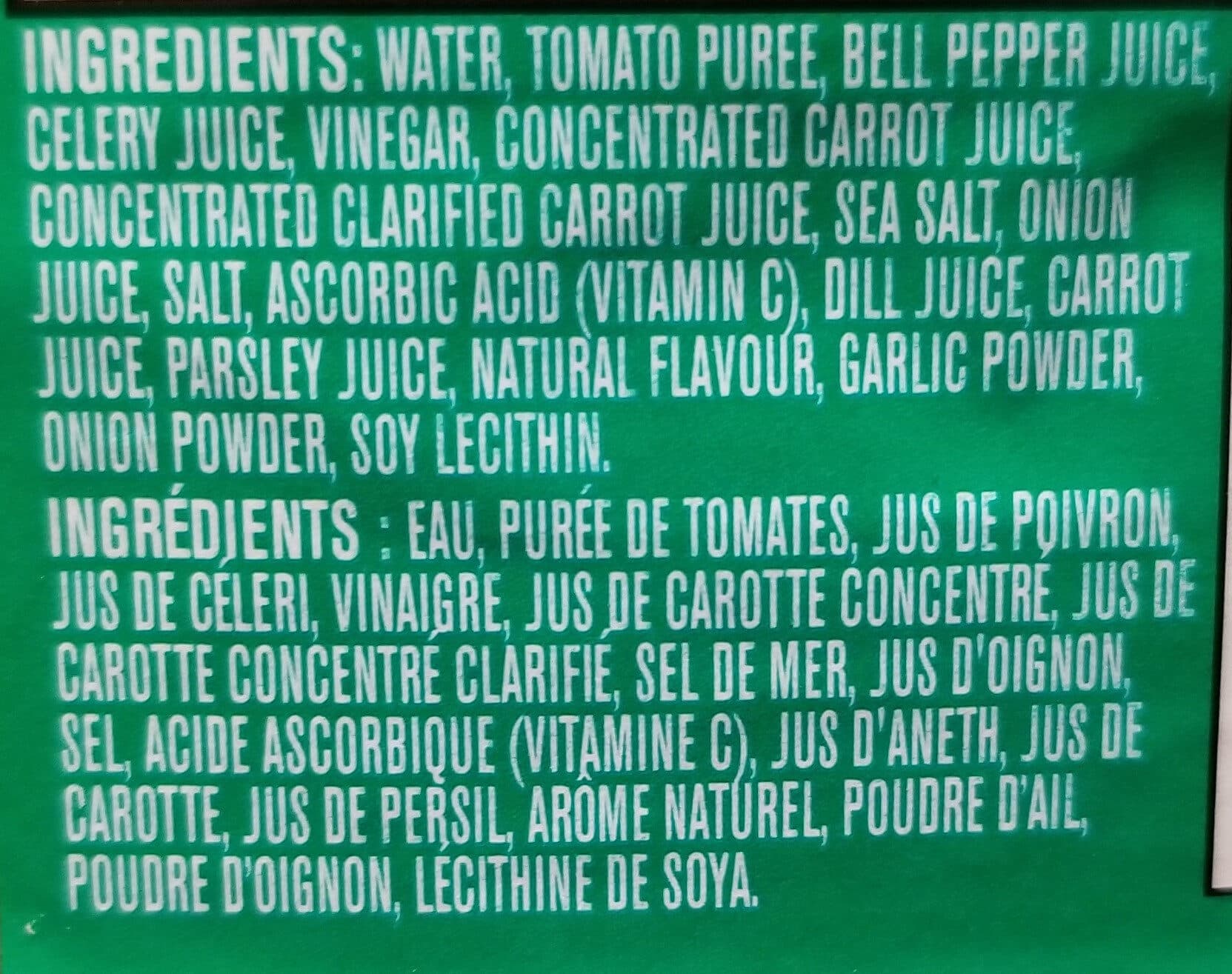 Mott s Cocktail Aux Légumes packshot