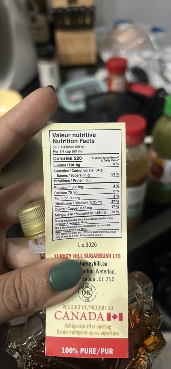 Turkey Hill Sugarbush Ltd Sirop d'érable packshot