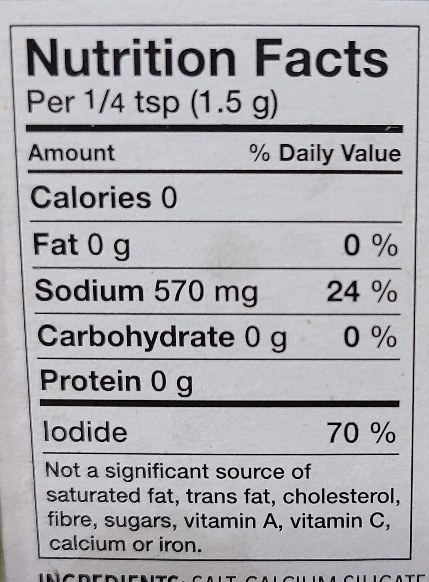 Windsor Iodized Table Salt packshot