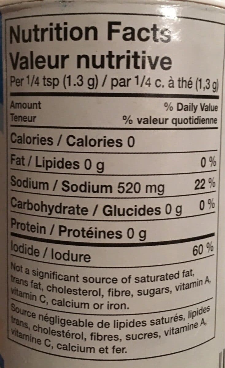Open Food Facts Sel De Table packshot