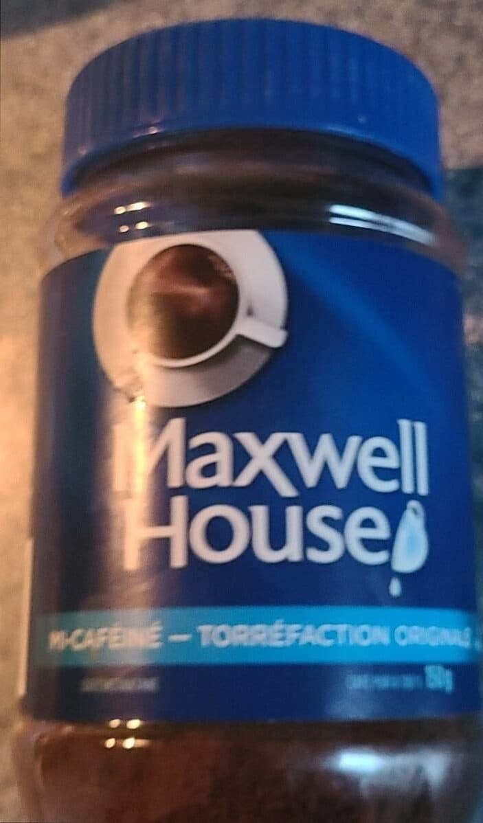 Maxwell House Mi-caféiné torréfaction originale packshot