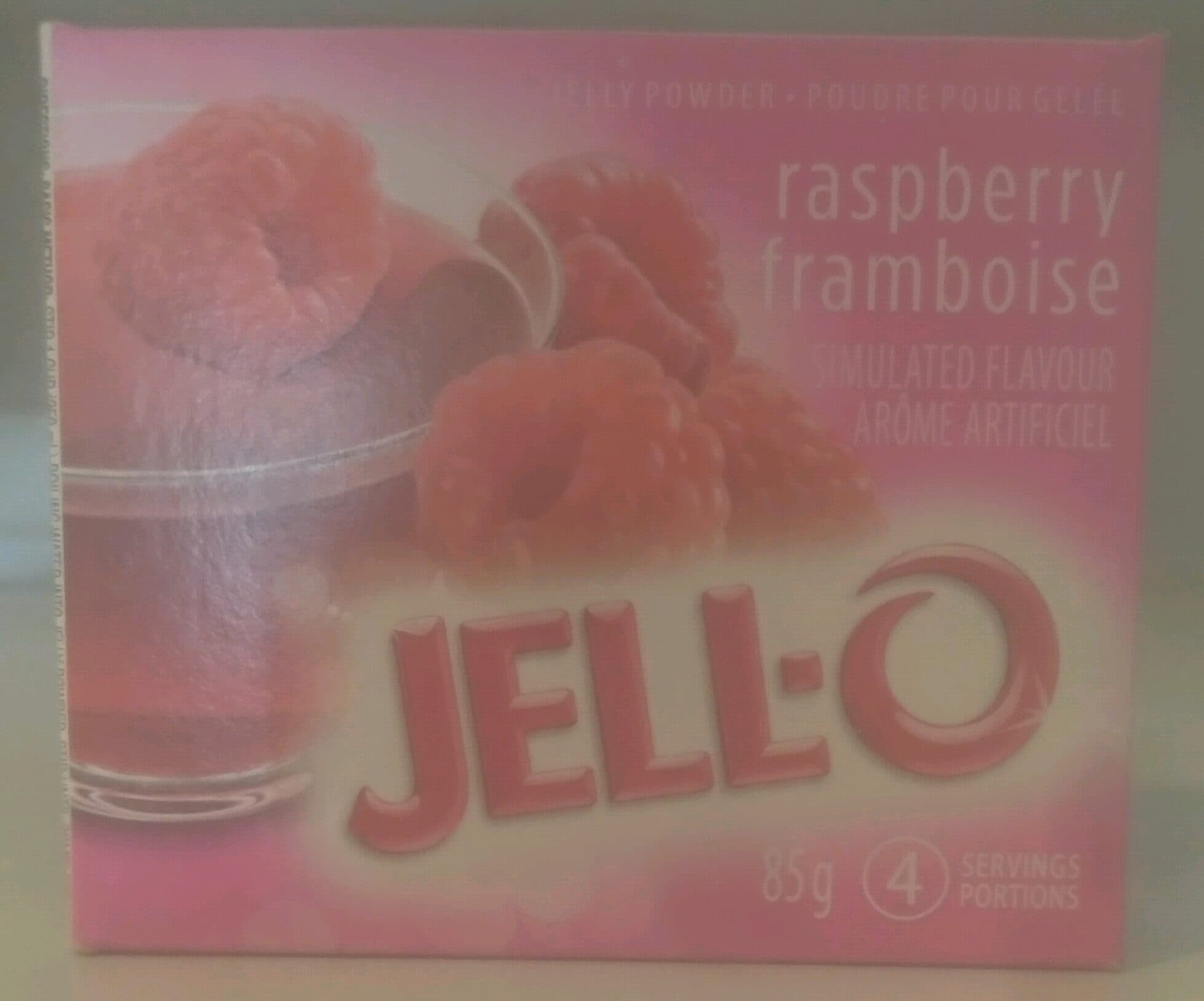 Jell-O Raspberry Jelly Powder packshot