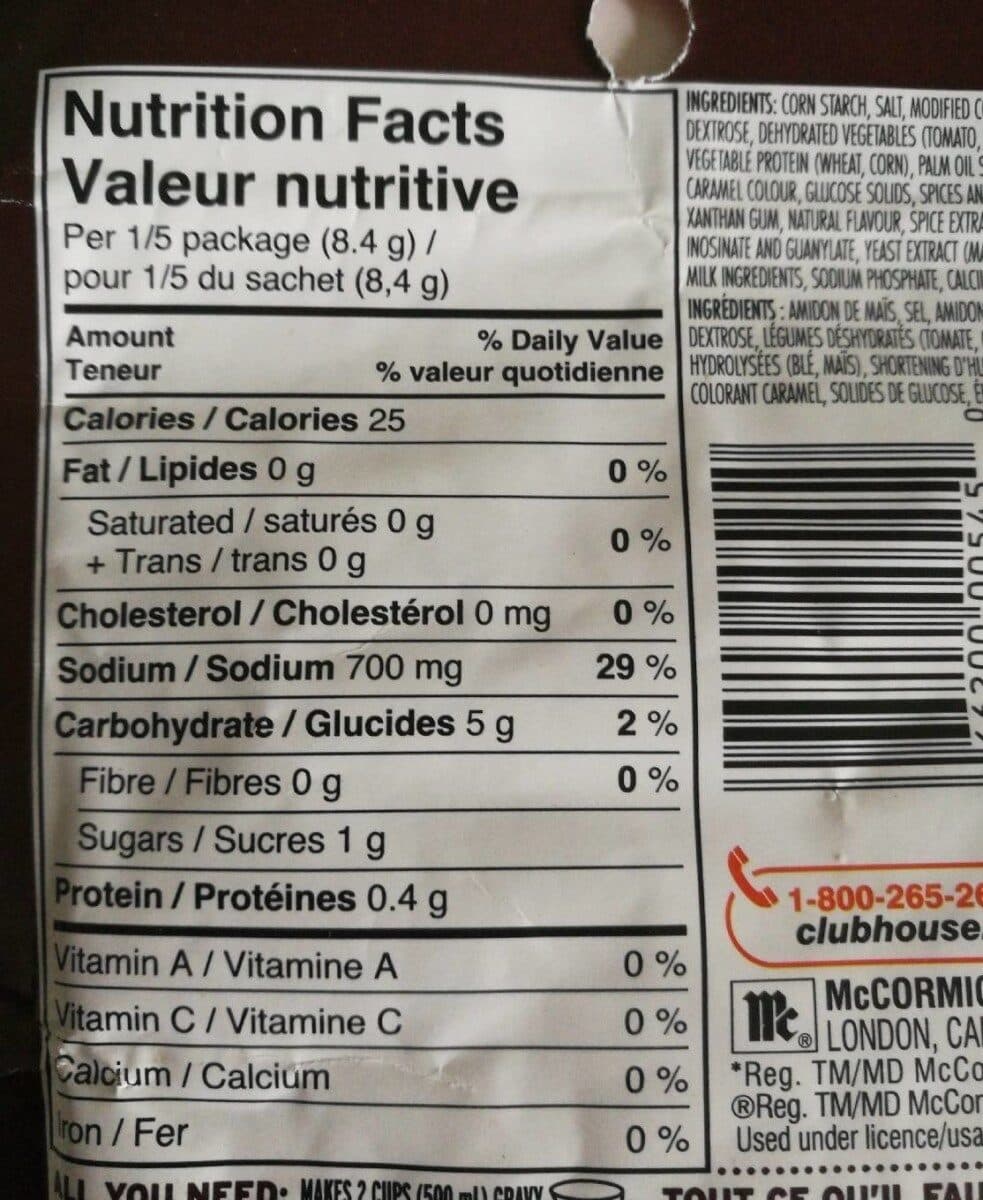 Club house Poutine gravy mix packshot