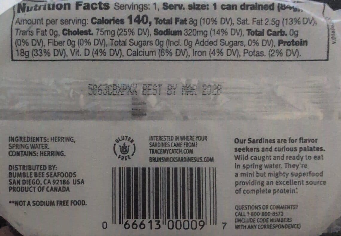 Brunswick Boneless Butterflied Sardine Fillets packshot