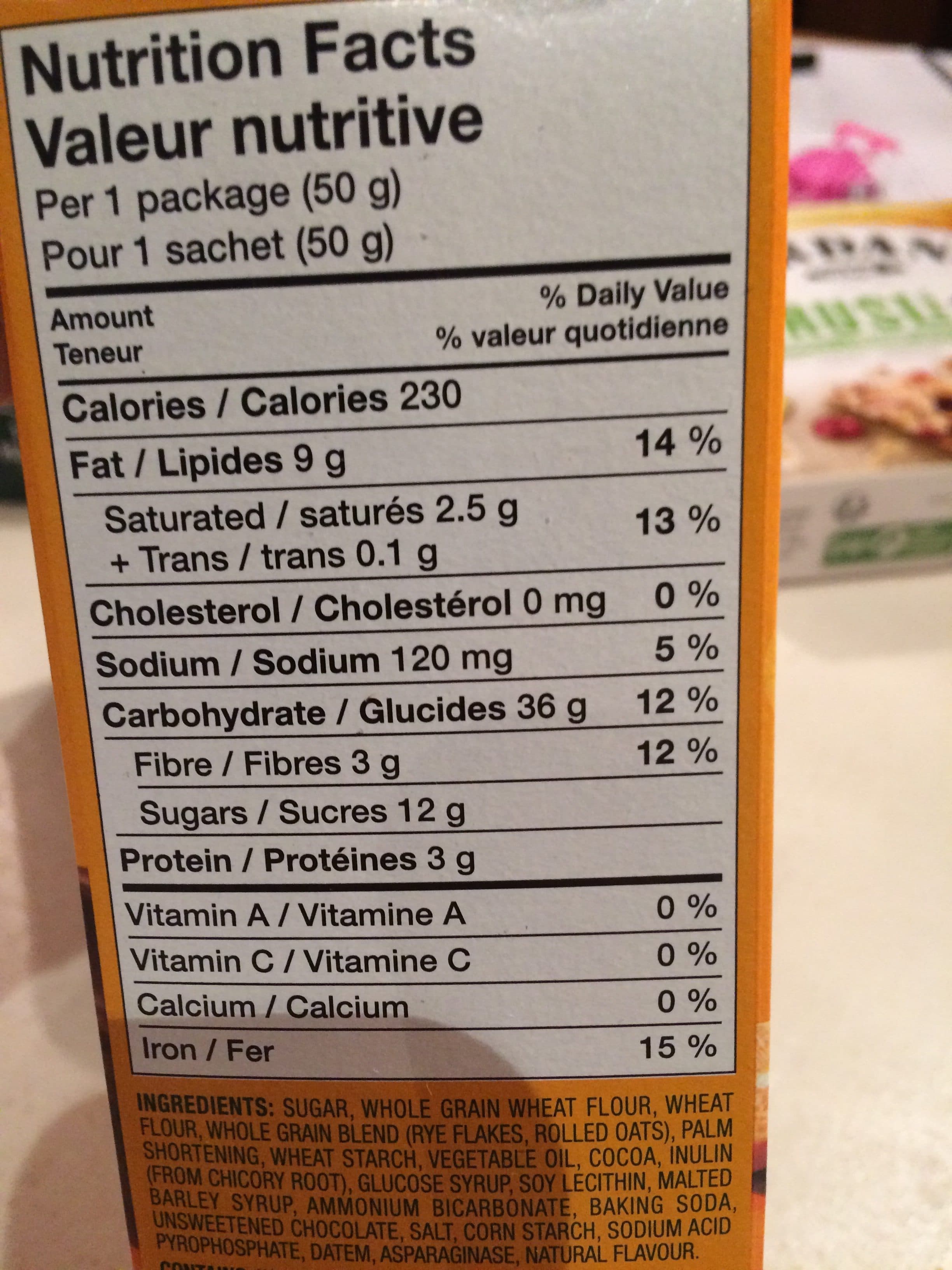 Christie Belvita Biscuits Sandwich à La Crème De Cacao packshot