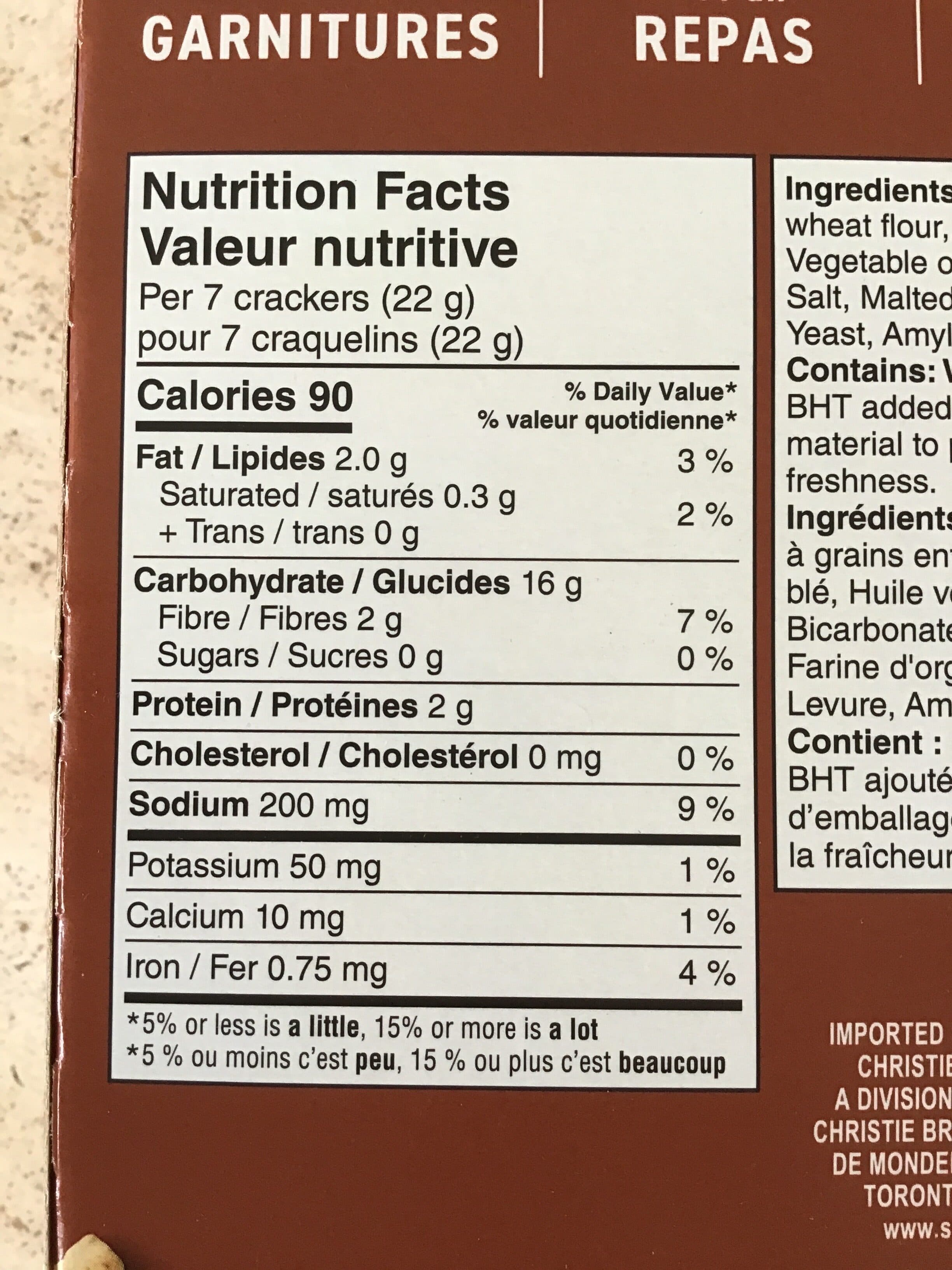Christie Premium Plus whole wheat crackers packshot