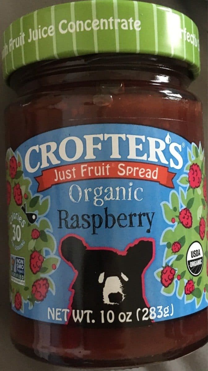 Open Food Facts Just Fruit Spread Organic Raspberry packshot