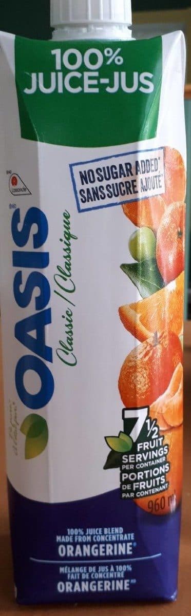 Oasis Jus Orangerine (non Sucré) packshot