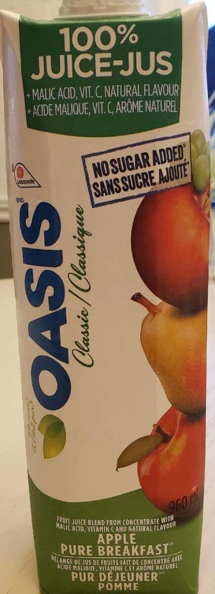 Oasis 100% Jus Pur Déjeuner Pomme packshot