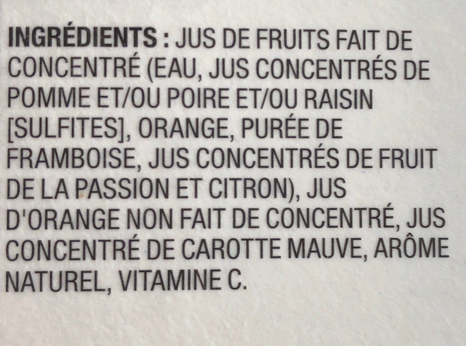 Oasis Collection Nature Orange Framboise Fruit de la Passion packshot