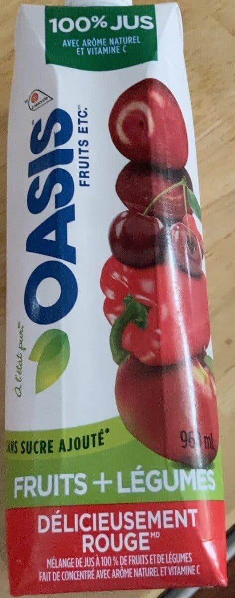 Oasis Jus de fruits et legumes packshot