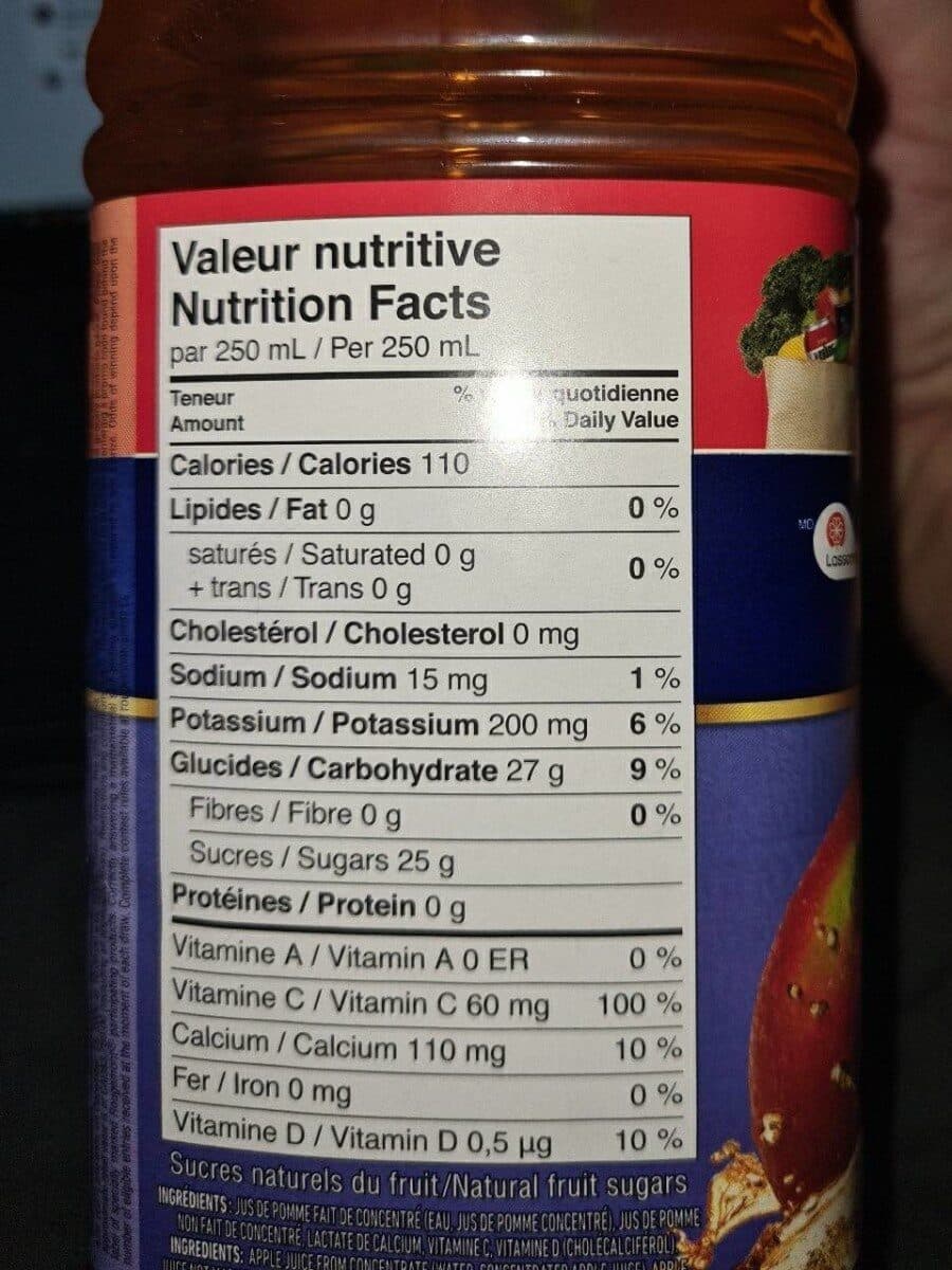 Open Food Facts 100%Jus de pomme fait de concentré packshot