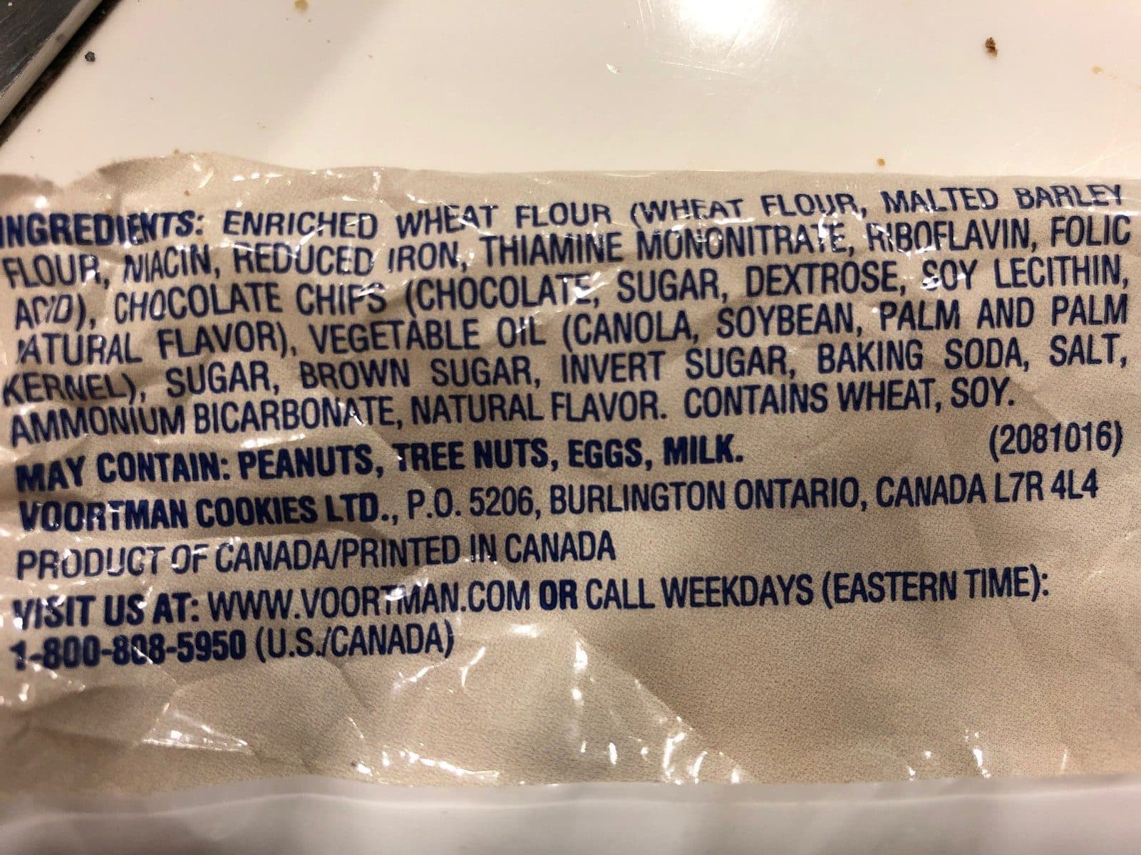 Voortman Chocolate Chip packshot