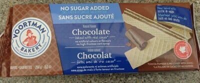 Voortman Bakery No Sugar Added Chocolate Wafers packshot