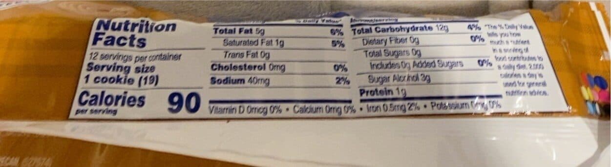 Voortman Bakery Shortbread Cookies zero sugar packshot
