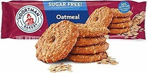 Voortman Sugar free oatmeal cookies packshot