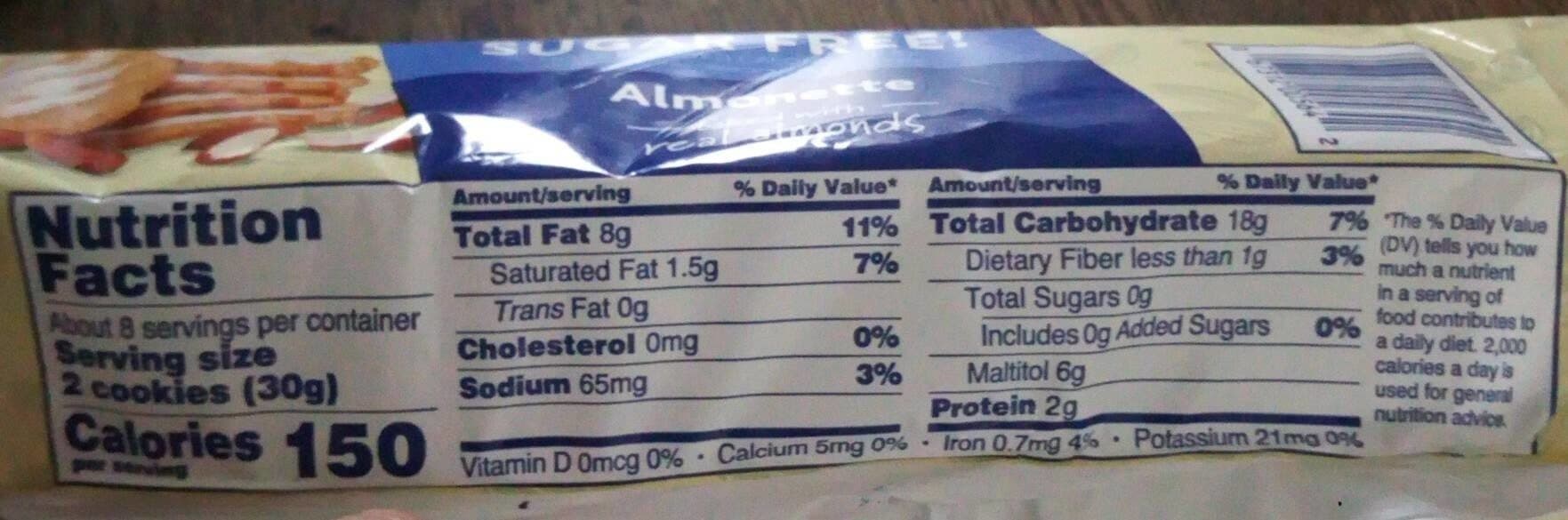 Voortman Bakery almonette cookies packshot