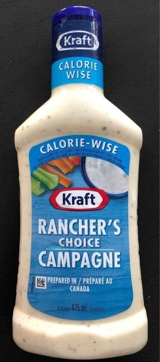 kraft Rancher's choice CAMPAGNE CALORIE-WISE packshot