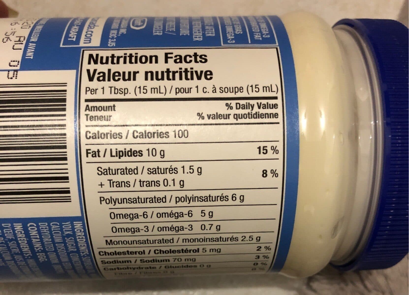 Kraft Mayo, Vraie Mayonnaise packshot