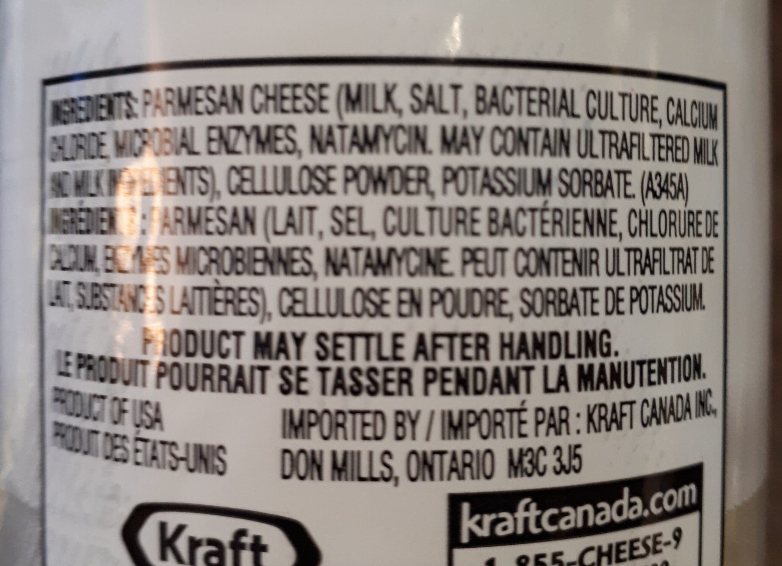 Kraft Fromage Parmesan Râpé packshot