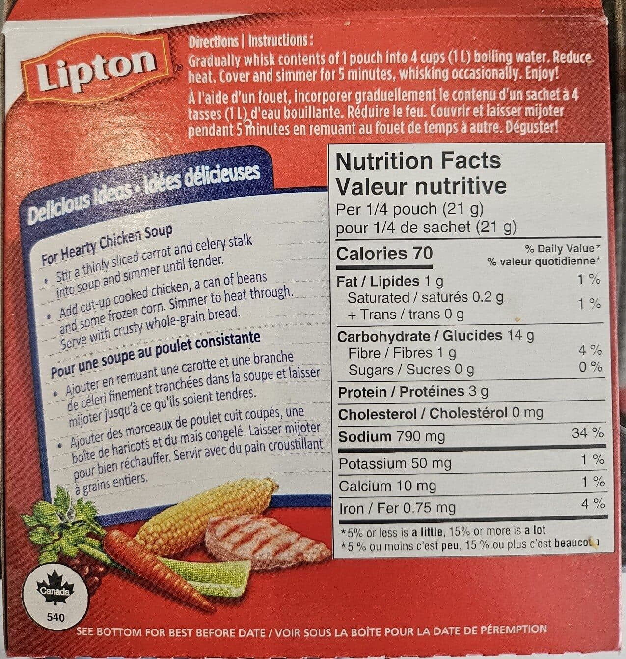 Lipton Chicken Noodle packshot