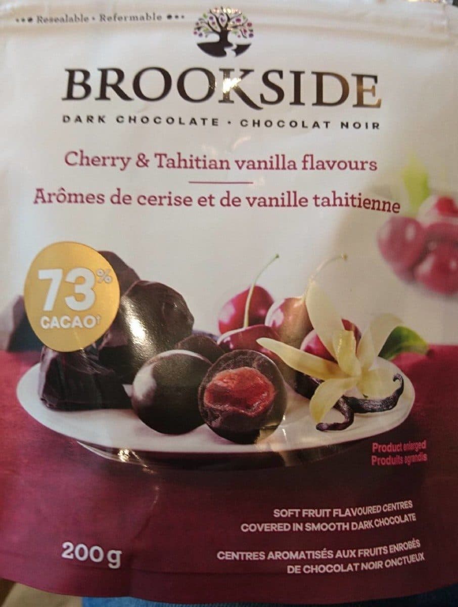 Brookside Chocolat noir arôme cerise vanille packshot