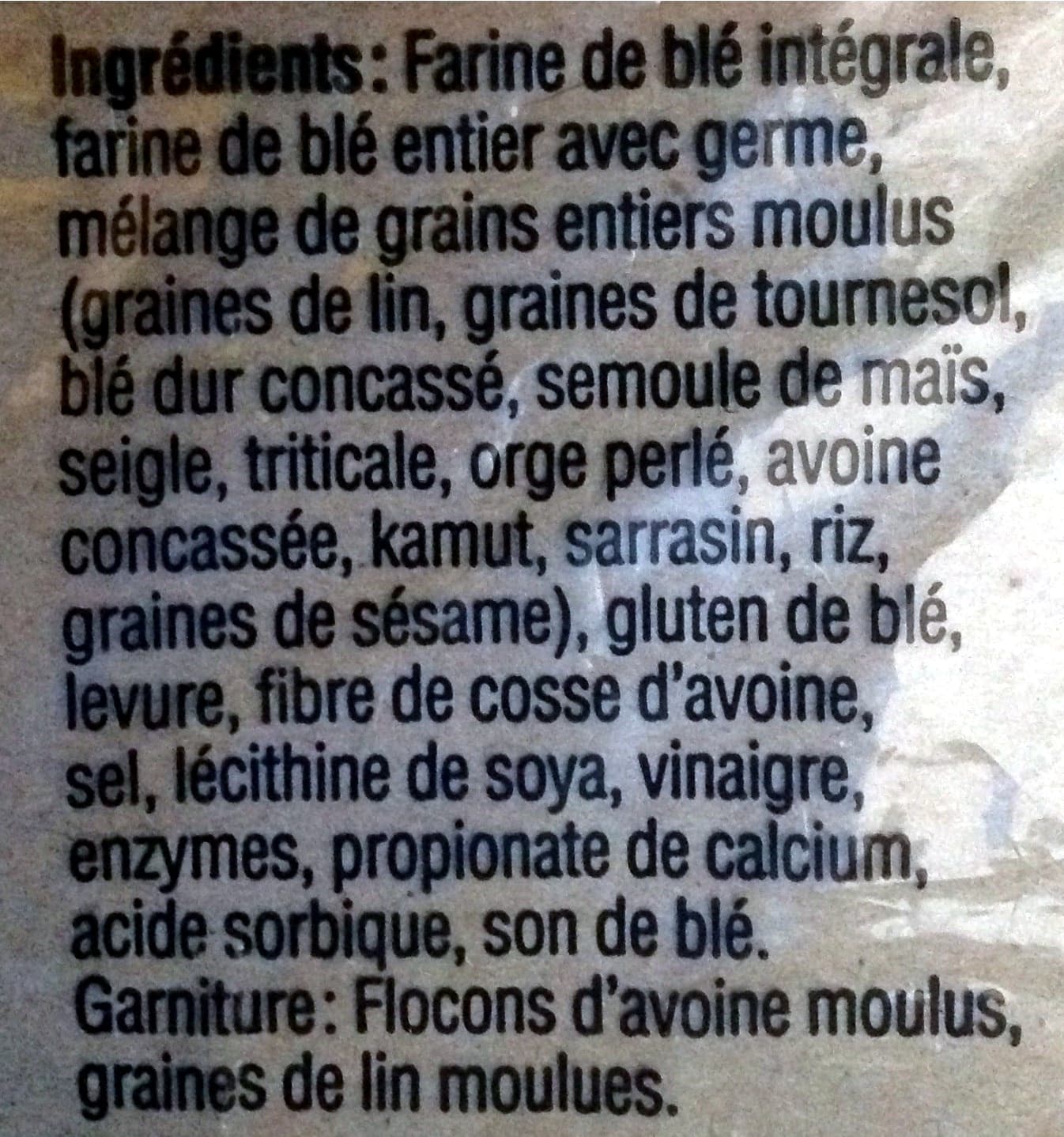 Les grains St-Méthode Pain 12 grains moulus (avec lin) packshot