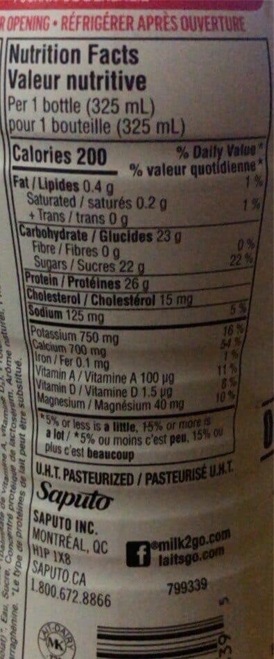 MILK 2GO MILK 2GO SPORT VANILLA MILK PROTEIN SHAKE packshot