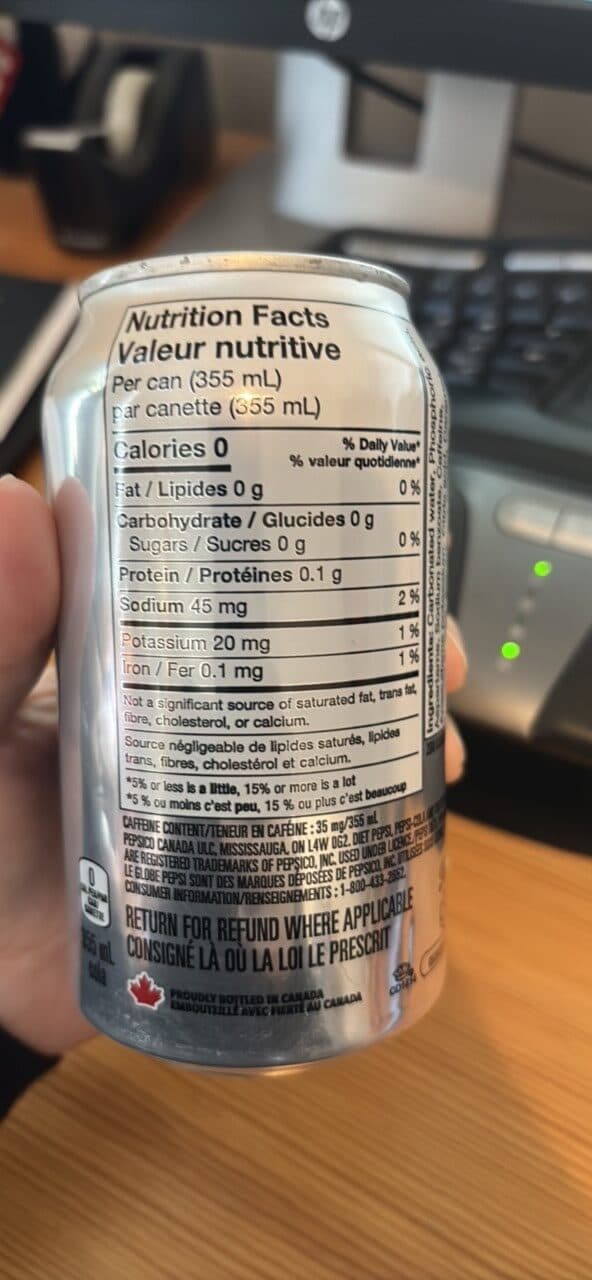Pepsi Diet Pepsi packshot