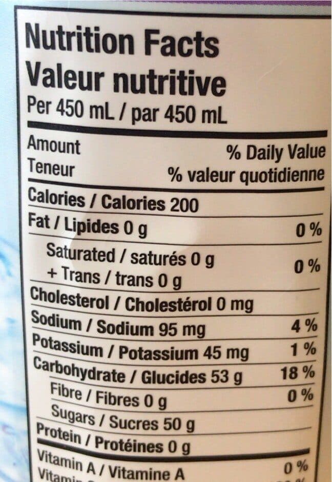 Open Food Facts Grape Cranberry Cocktail packshot
