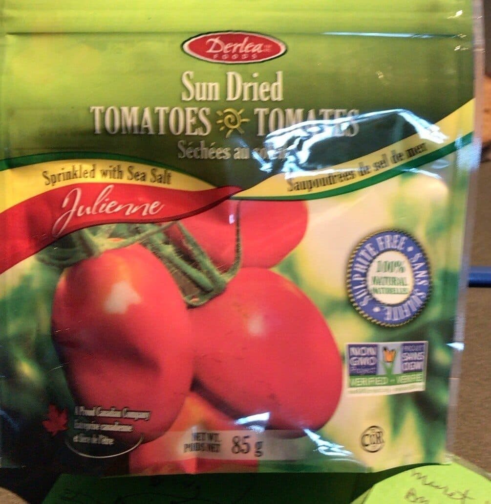 Derlea food Sun Dried Tomatoes Julienne packshot