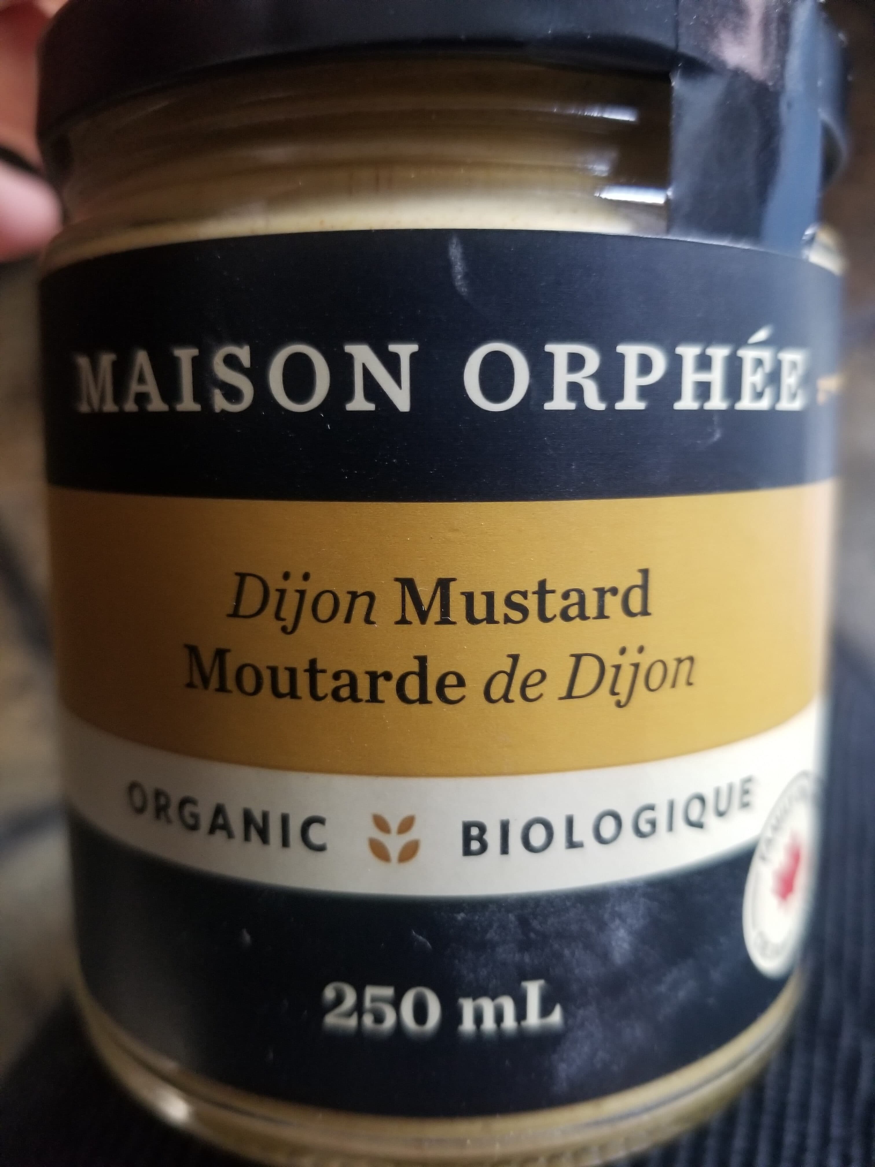Maison Orphee Moutarde de Dijon bio packshot