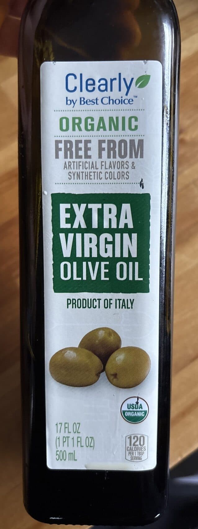 Clearly Organic Extra Virgin Organic Olive Oil packshot