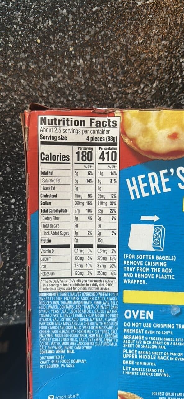 Bagel Bites Bagel Bites Pizza Snacks! Three Cheese packshot