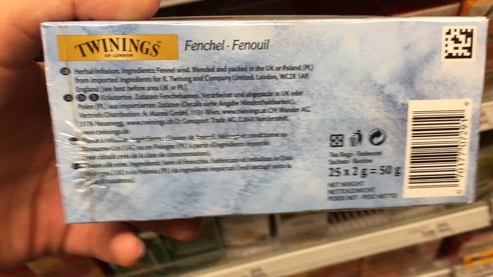 Twinings Fenouil packshot